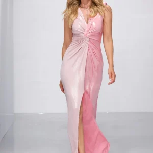 Abito lungo bicolor laminato LAFTY LIE