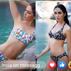 bikini monospalla sièlei fantasia farfalle