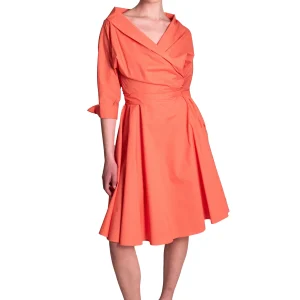 Abito di cotone a portafoglio CLO'