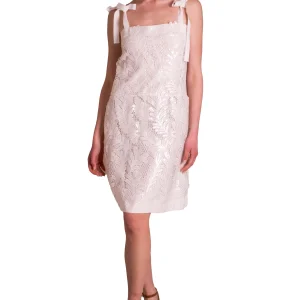 Abito in pizzo macramè e paillettes MADDALENA DI LORENZO