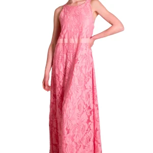 Abito lungo in pizzo con fiocco MADDALENA DI LORENZO