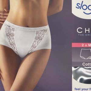 2 pz Slip donna in cotone Sloggi CHIC MAXI