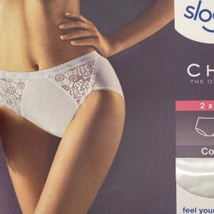 2 pz Slip donna in cotone Sloggi chic midi