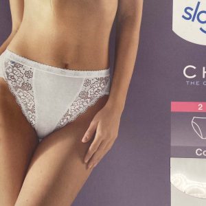 2 pz Slip donna in cotone Sloggi chic tai