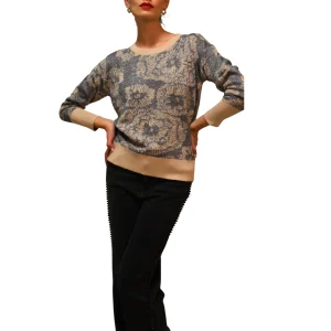 Maglia jacquard con filo argento Z.O.E.