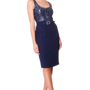 Abito in cady con corpino ricamato LOVE TO LOVE Gai Mattiolo