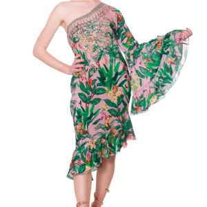 Abito Monospalla Stampa Giungla CZARINA KAFTANS