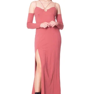 Abito lungo in maglina con maniche a guanto KOSTUMN 1