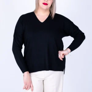 Dejavù - Maglia scollo a V con spacchetti
