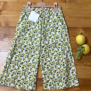 Pantaloni Vicolo Bambina fantasia limoni ANNI 8,10
