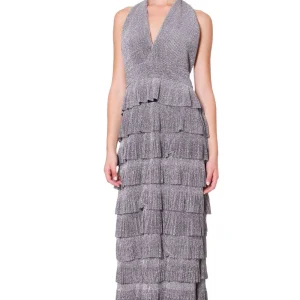 Abito Lungo A Balze Plissè FOREVER UNIQUE