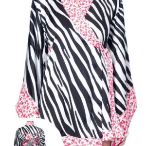 Vestito Kimono Striped Effek