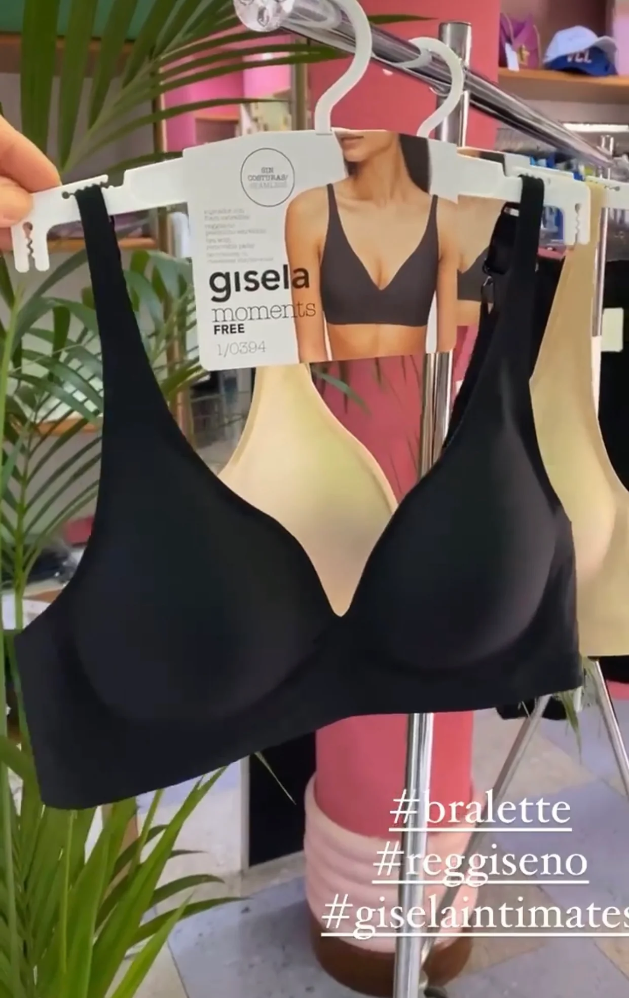 Reggiseno Gisela senza cuciture con imbottitura estraibile 1/0394 - immagine 2
