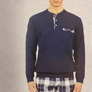 Pigiama uomo invernale caldo cotone Bip Bip 7127