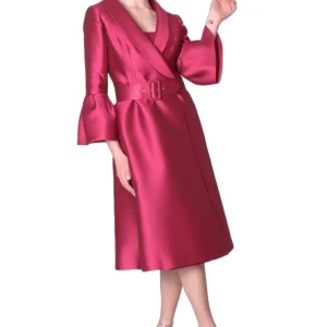 Soprabito In Mikado Piquet Con Maniche A Campana MANUEL GARCIA