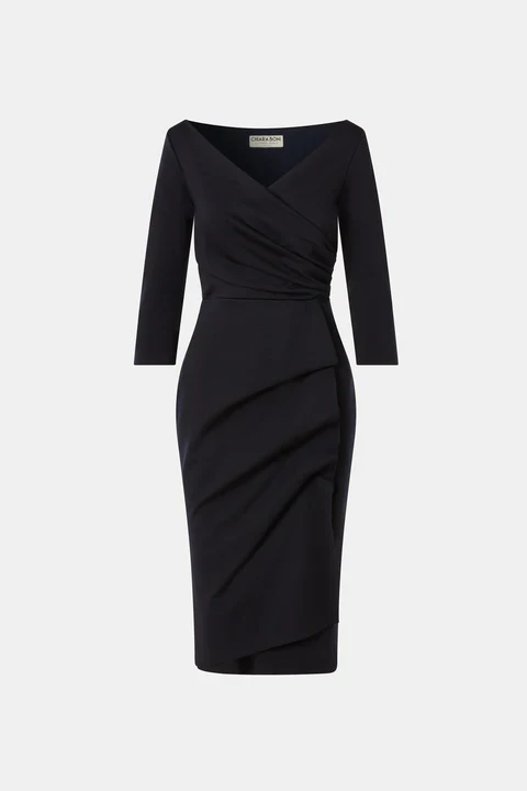 Abito Florien in jersey di lana stretch con arricciatura laterale CHIARA BONI - immagine 6