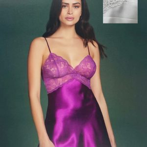 Babydoll pizzo e raso Andra 9182