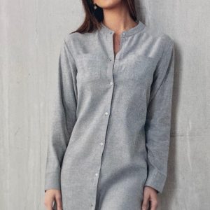 Camicia da notte Jadea invernali aperta davanti 5162