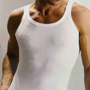 Canottiera vogatore uomo in filo di scozia Moretta 1603