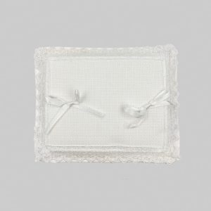 Cuscino portafedi da ricamare tela aida BM Ricami G00035