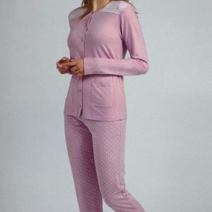 Pigiama donna taglie forti aperto estivo Il Granchio GP5059C