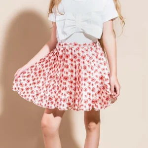 Gonna bambina Vicolo plissettata fantasia floreale