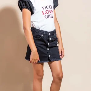 Minigonna Jeans con bottoni frontali Vicolo Bambina ANNI 4, 6