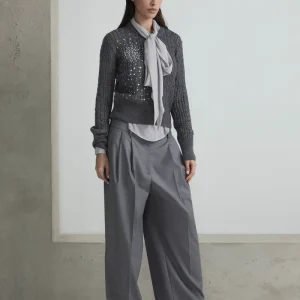 Maglia a trecce con cristalli big bang ODI ET AMO