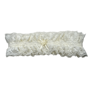 giarrettiera sposa avorio con fiocco