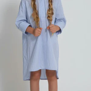 Vestito Bambina in cotone fantasia Righe Vicolo Girl Anni 6 e 12