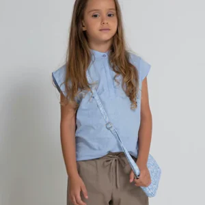 Blusa per Bambina in lino Vicolo Girl