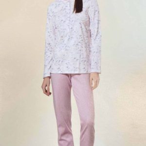 Pigiama caldo cotone donna Linclalor 2064