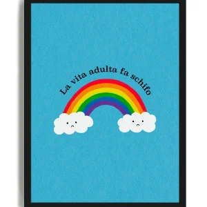 La Vita Adulta fa Schifo - Poster con cornice