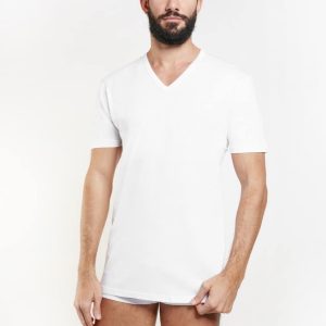 Maglia intima cotone taglie forti scollo V TV6103X