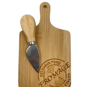 Tagliere per formaggio con coltello taglia grana