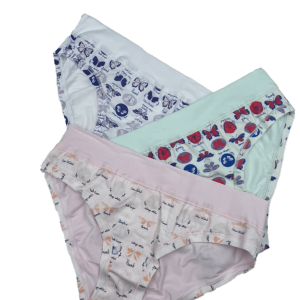 Slip ragazza fantasia in cotone LovelyGirl 6105 3pz