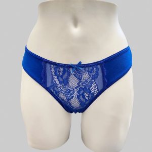 Slip brasiliana Jadea in cotone e pizzo 6235