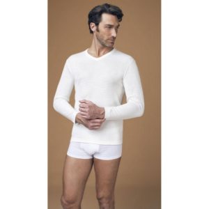 Maglia uomo Scollo V M/L lana cotone – Nottingham TL18V
