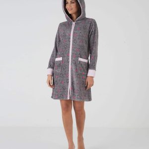 Vestaglia Pile donna con zip Karelpiù KF5232