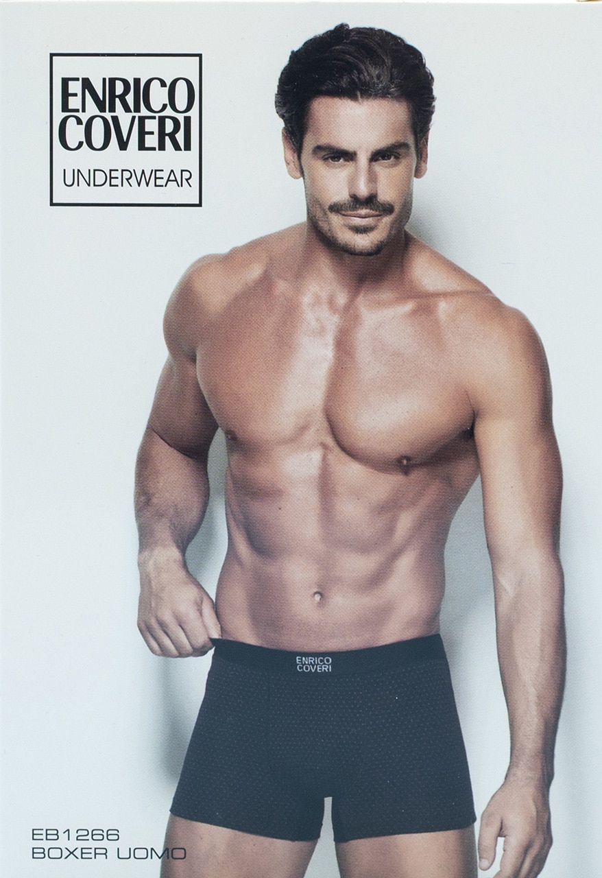 Boxer uomo Enrico Coveri in cotone fantasia EB1266 - immagine 5