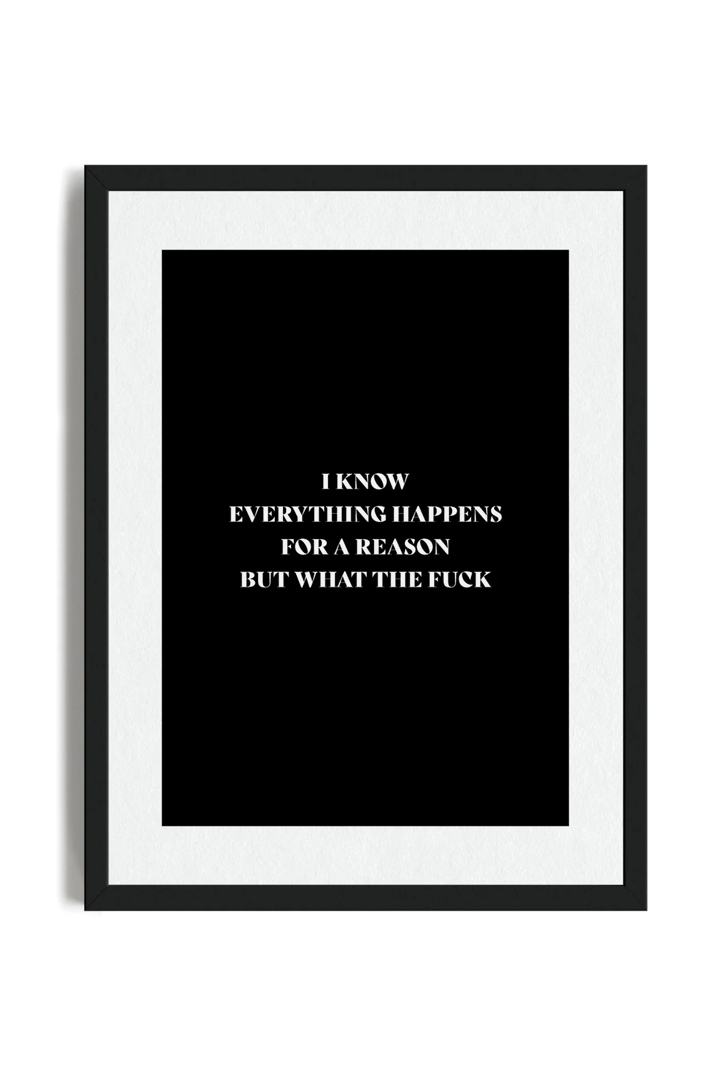 But What the Fuck (passepartout bianco) - Poster con cornice - immagine 2