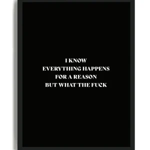 But What the Fuck - Poster con cornice