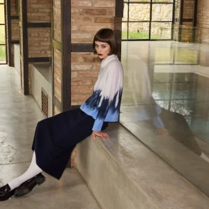 Maglia jacquard a collo alto CALATURA