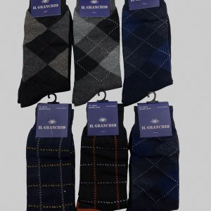 Calze da uomo invernali corte IL Granchio GC207 6pz