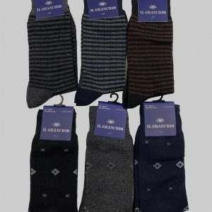 Calze da uomo invernali corte IL Granchio GC209 6pz