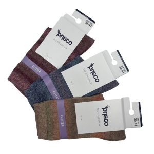Calze donna invernali corte Prisco TWEED Glitter