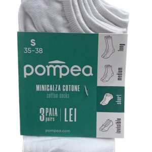 Calze fantasmino unisex Pompea 3PZ 