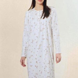 Camicia da notte Linclalor caldo cotone 2069