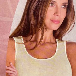 Canottiera lana e seta spalla larga Moretta T5007