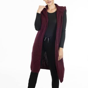 Cardigan smanicato donna Verdissima 72.W3CMM71
